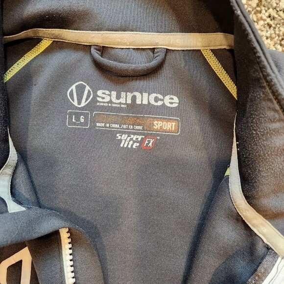 Sunice Pullover Mens L Gray Golf 1/4 Zip Stretch Thermal Congressional S77000 - Picture 4 of 4